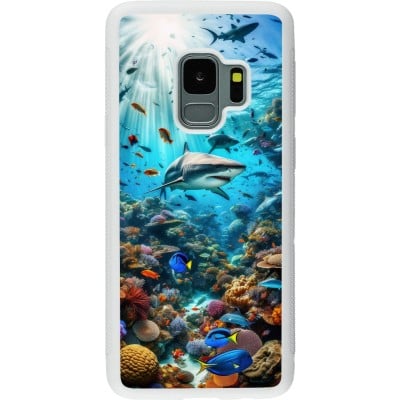 Coque Samsung Galaxy S9 - Silicone rigide blanc Bora Bora Mer et Merveilles