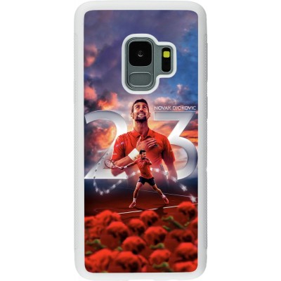 Coque Samsung Galaxy S9 - Silicone rigide blanc Djokovic 23 Grand Slam