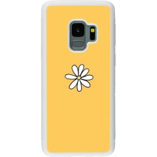 Coque Samsung Galaxy S9 - Silicone rigide blanc Easter 2023 daisy