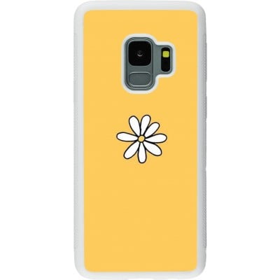 Coque Samsung Galaxy S9 - Silicone rigide blanc Easter 2023 daisy