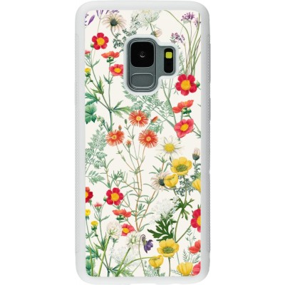 Coque Samsung Galaxy S9 - Silicone rigide blanc Flora Botanical Wildlife