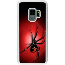 Coque Samsung Galaxy S9 - Silicone rigide blanc Halloween 2023 spider black widow