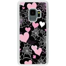 Coque Samsung Galaxy S9 - Silicone rigide blanc Halloween 2024 girly