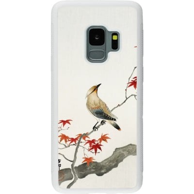 Coque Samsung Galaxy S9 - Silicone rigide blanc Japanese Bird