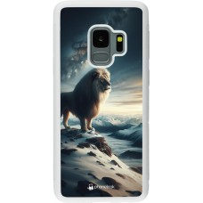 Coque Samsung Galaxy S9 - Silicone rigide blanc Le lion blanc