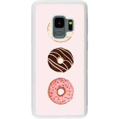 Coque Samsung Galaxy S9 - Silicone rigide blanc Spring 23 donuts