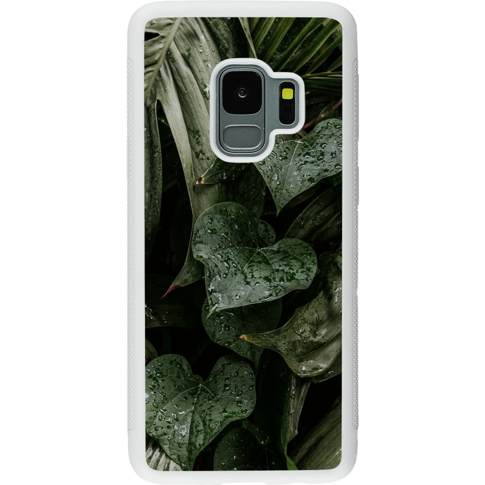 Coque Samsung Galaxy S9 - Silicone rigide blanc Spring 23 fresh plants