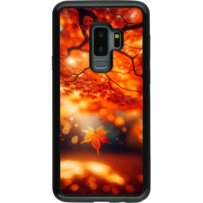 Coque Samsung Galaxy S9+ - Hybrid Armor noir Automne Magique Orange