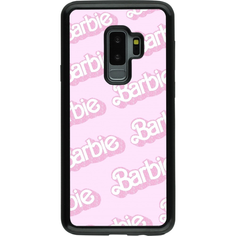 Coque Samsung Galaxy S9+ - Hybrid Armor noir Barbie light pink pattern