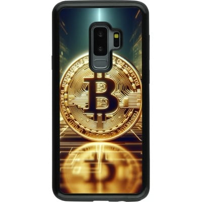 Coque Samsung Galaxy S9+ - Hybrid Armor noir Bitcoin Standing