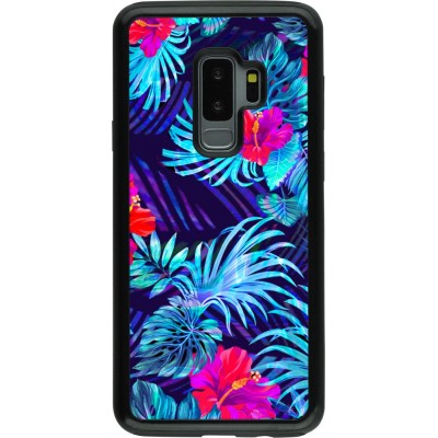 Coque Samsung Galaxy S9+ - Hybrid Armor noir Blue Forest