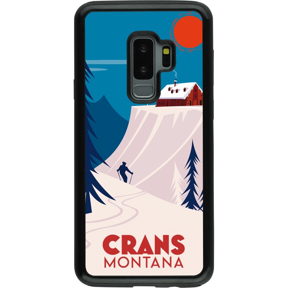 Samsung Galaxy S9+ Case Hülle - Hybrid Armor schwarz Crans-Montana Cabane