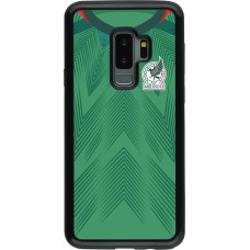 Coque Samsung Galaxy S9+ - Hybrid Armor noir Maillot de football Mexique 2022 personnalisable