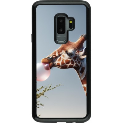 Coque Samsung Galaxy S9+ - Hybrid Armor noir Girafe à bulle