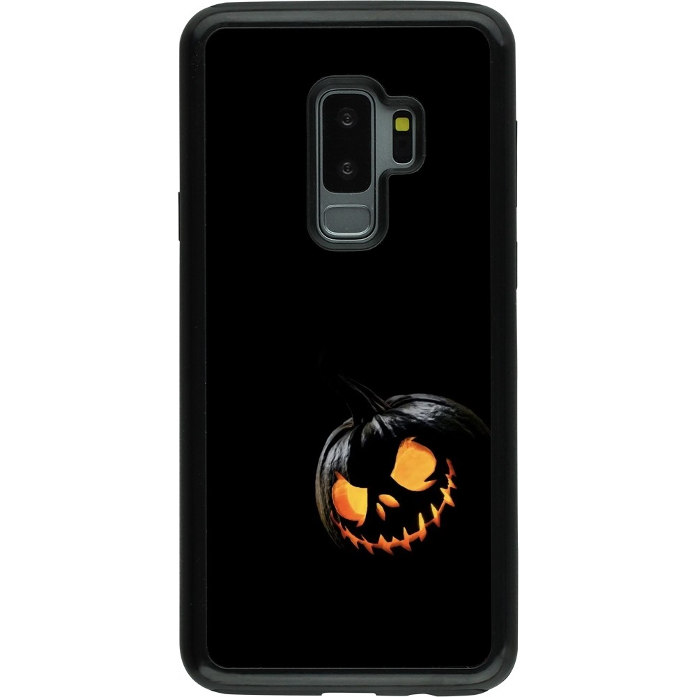 Coque Samsung Galaxy S9+ - Hybrid Armor noir Halloween 2023 discreet pumpkin