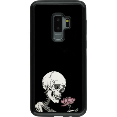 Coque Samsung Galaxy S9+ - Hybrid Armor noir Halloween 2023 rose and skeleton