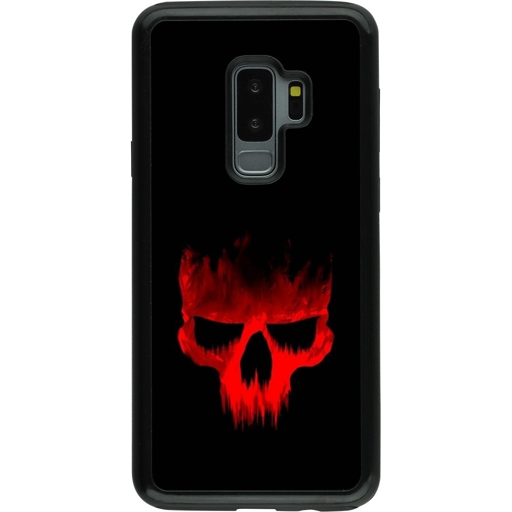 Coque Samsung Galaxy S9+ - Hybrid Armor noir Halloween 2023 scary skull