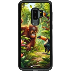 Coque Samsung Galaxy S9+ - Hybrid Armor noir Jungle Tropicale Tayrona