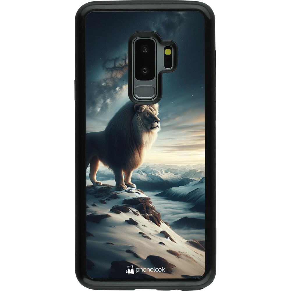 Coque Samsung Galaxy S9+ - Hybrid Armor noir Le lion blanc