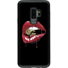 Coque Samsung Galaxy S9+ - Hybrid Armor noir Lips bullet