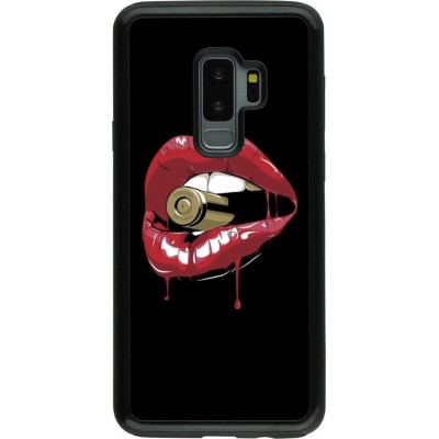 Coque Samsung Galaxy S9+ - Hybrid Armor noir Lips bullet