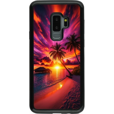 Coque Samsung Galaxy S9+ - Hybrid Armor noir Maldives Dusk Bliss