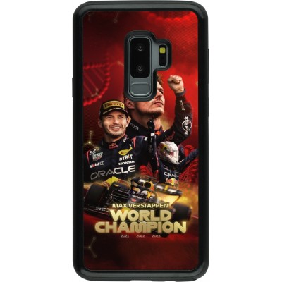 Coque Samsung Galaxy S9+ - Hybrid Armor noir Max Verstappen Champion 2023