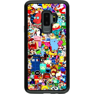 Coque Samsung Galaxy S9+ - Hybrid Armor noir Mixed cartoons