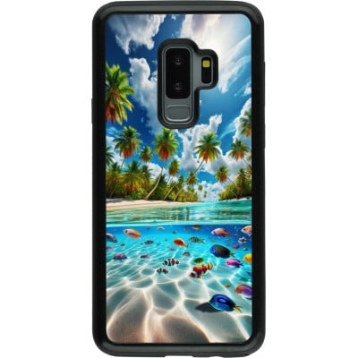 Coque Samsung Galaxy S9+ - Hybrid Armor noir Plage Paradis