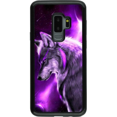 Coque Samsung Galaxy S9+ - Hybrid Armor noir Purple Sky Wolf