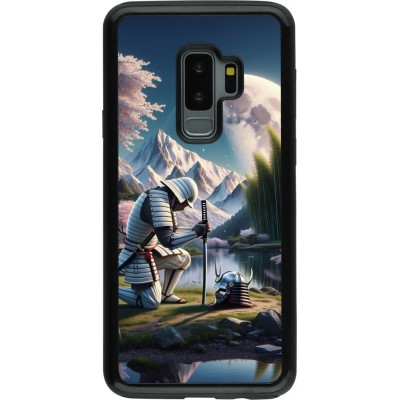 Coque Samsung Galaxy S9+ - Hybrid Armor noir Samurai Katana Lune