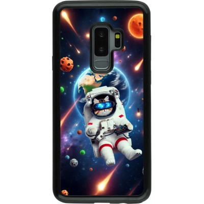 Coque Samsung Galaxy S9+ - Hybrid Armor noir VR SpaceCat Odyssey