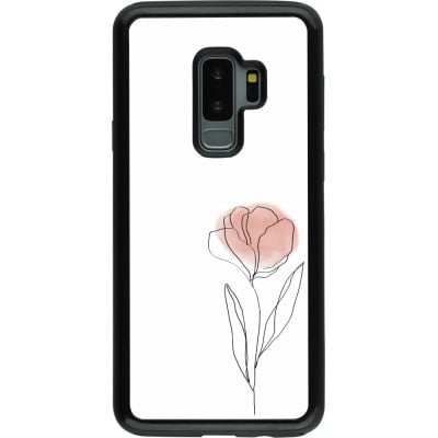 Coque Samsung Galaxy S9+ - Hybrid Armor noir Spring 23 minimalist flower