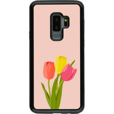 Coque Samsung Galaxy S9+ - Hybrid Armor noir Spring 23 tulip trio