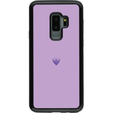 Coque Samsung Galaxy S9+ - Hybrid Armor noir Valentine 2023 purpule single heart