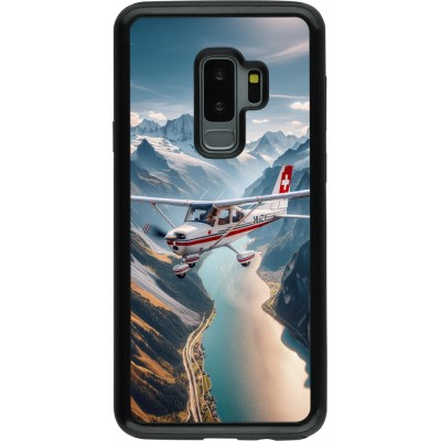 Coque Samsung Galaxy S9+ - Hybrid Armor noir Vol Alpin Suisse