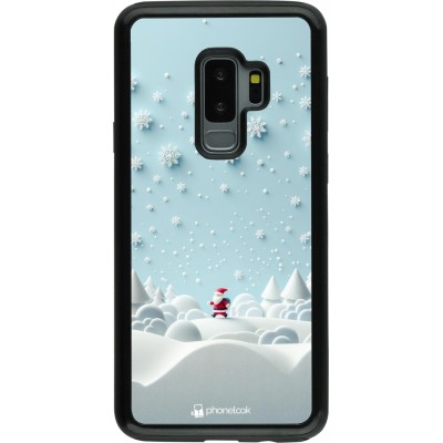 Coque Samsung Galaxy S9+ - Hybrid Armor noir Noël 2023 Petit Père Flocon