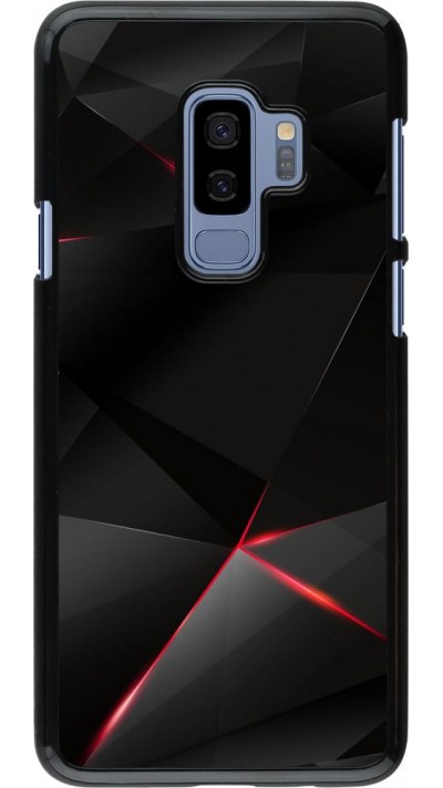 Coque Samsung Galaxy S9+ - Black Red Lines