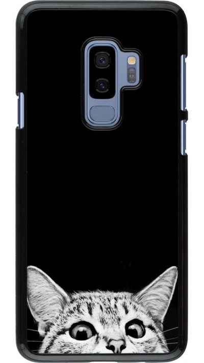 Coque Samsung Galaxy S9+ - Cat Looking Up Black