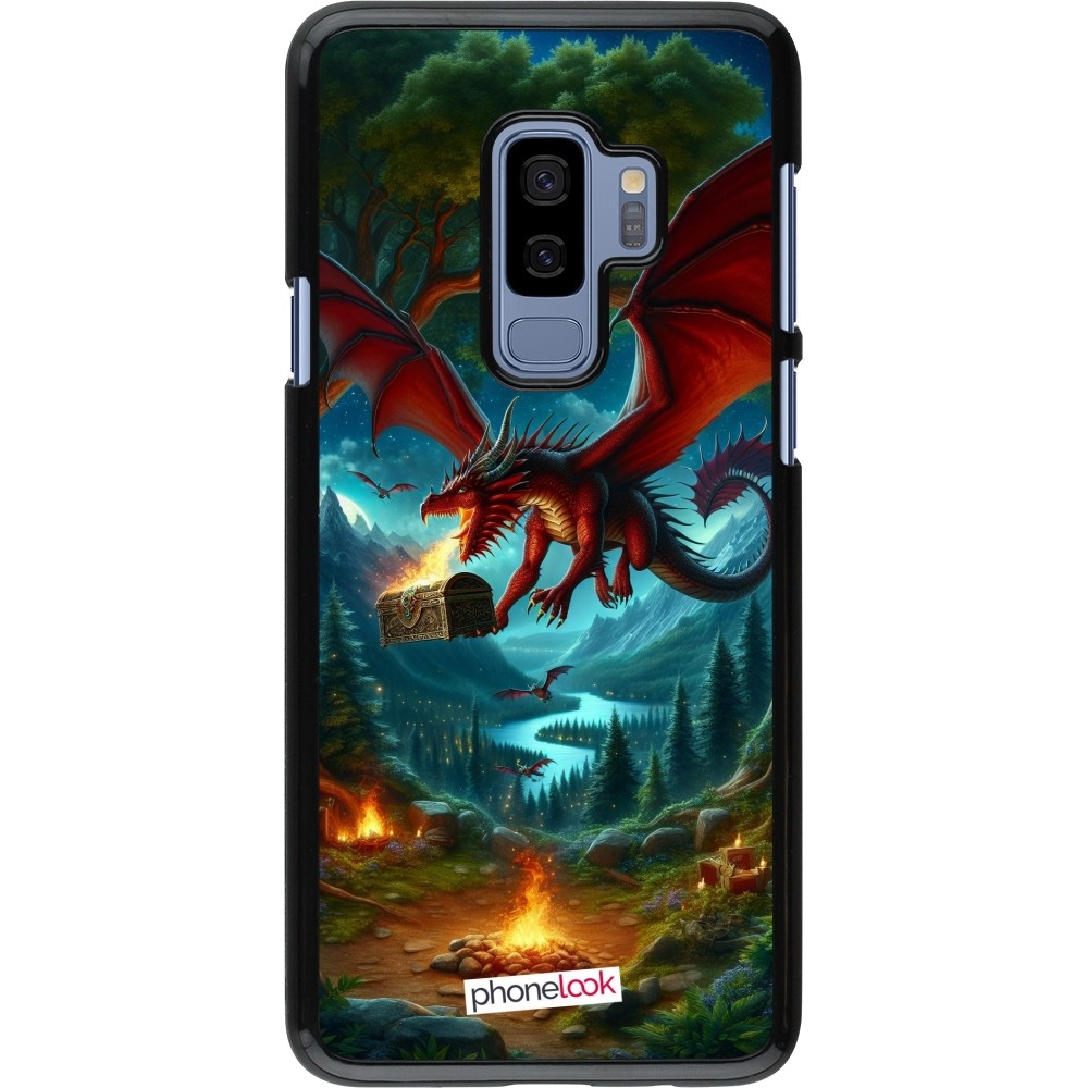 Coque Samsung Galaxy S9+ - Dragon Volant Forêt Trésor