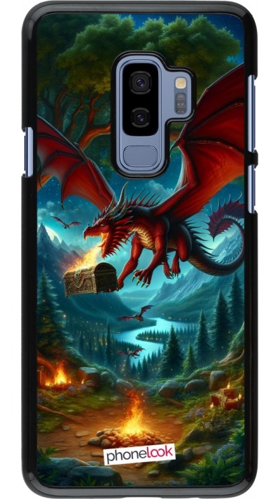 Coque Samsung Galaxy S9+ - Dragon Volant Forêt Trésor