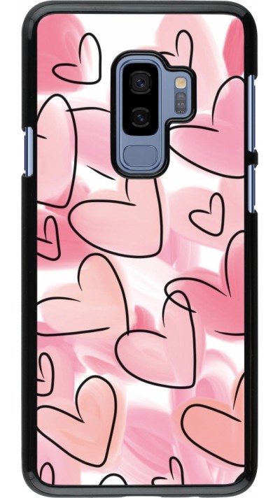 Coque Samsung Galaxy S9+ - Easter 2023 pink hearts