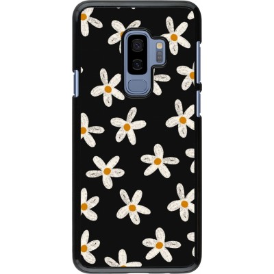 Coque Samsung Galaxy S9+ - Easter 2024 white on black flower