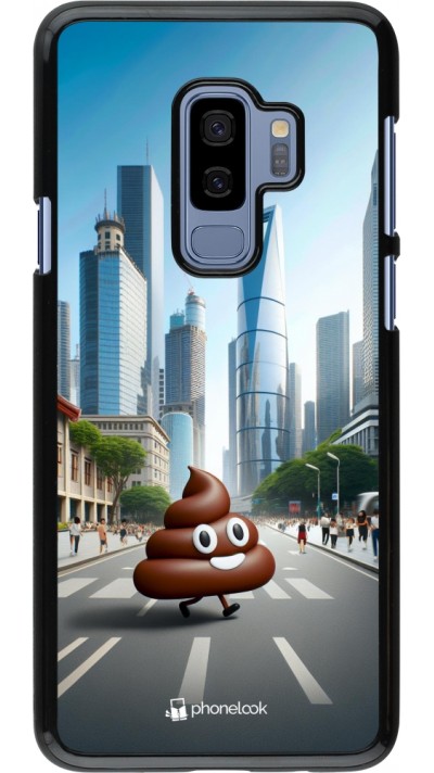 Coque Samsung Galaxy S9+ - Emoji Caca walk