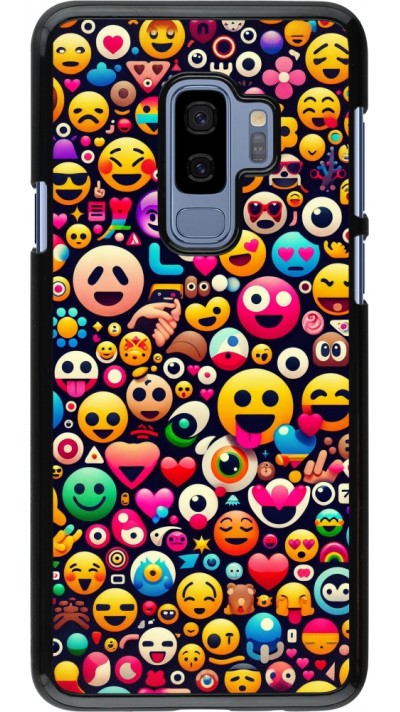 Coque Samsung Galaxy S9+ - Emoji Mix Color