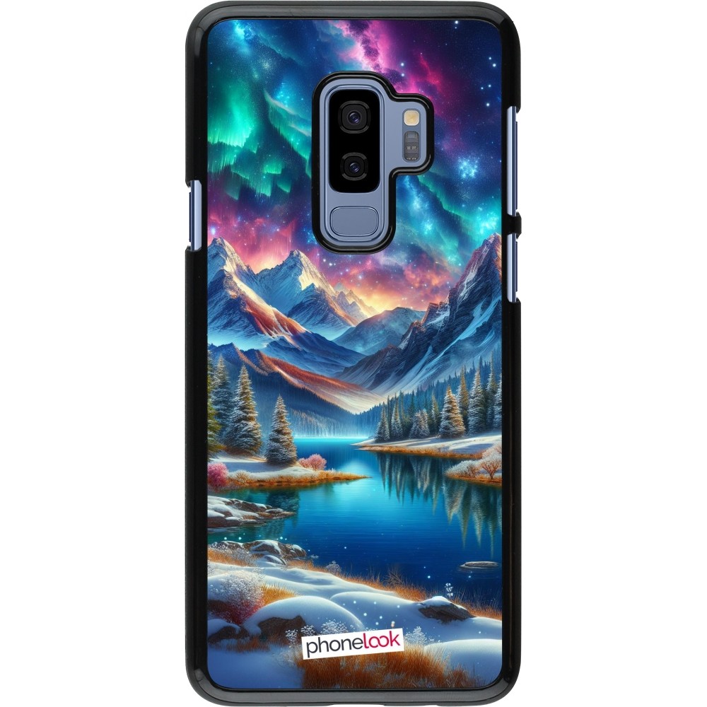 Coque Samsung Galaxy S9+ - Fantasy Mountain Lake Sky Stars