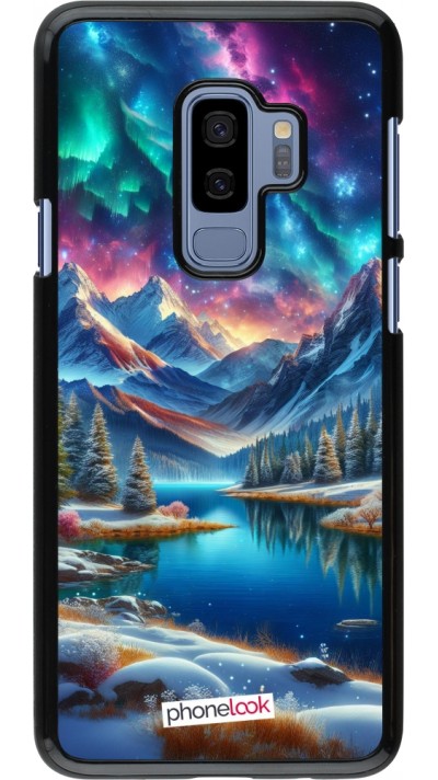 Coque Samsung Galaxy S9+ - Fantasy Mountain Lake Sky Stars