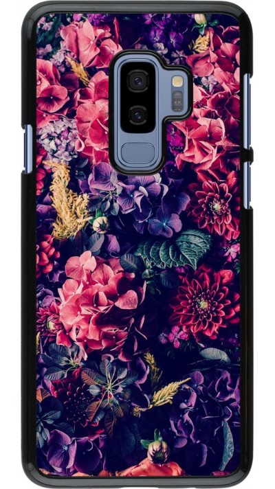 Coque Samsung Galaxy S9+ - Flowers Dark