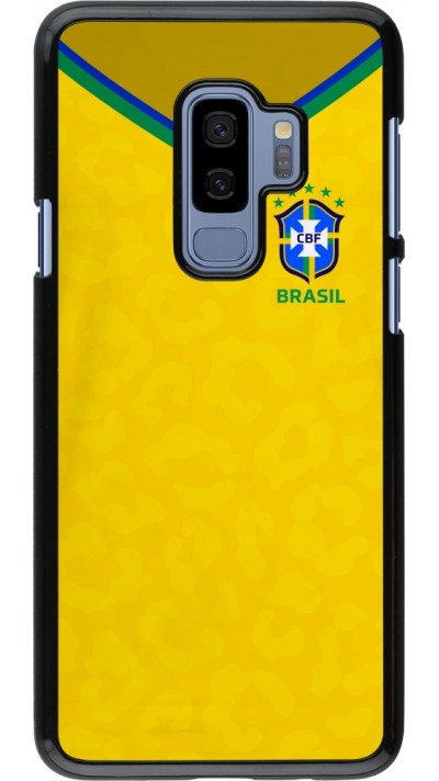 Coque Samsung Galaxy S9+ - Maillot de football Brésil 2022 personnalisable