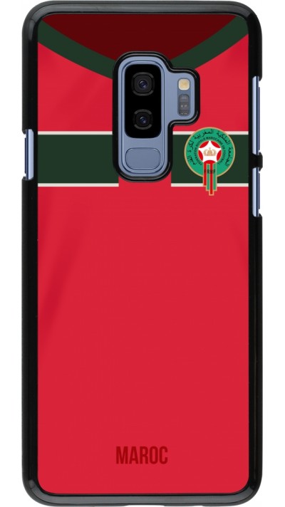 Coque Samsung Galaxy S9+ - Maillot de football Maroc 2022 personnalisable